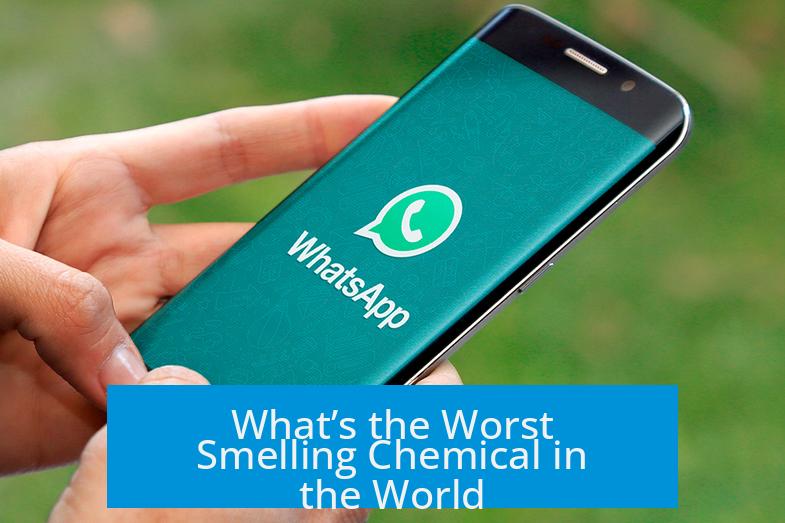 What’s the Worst Smelling Chemical in the World?