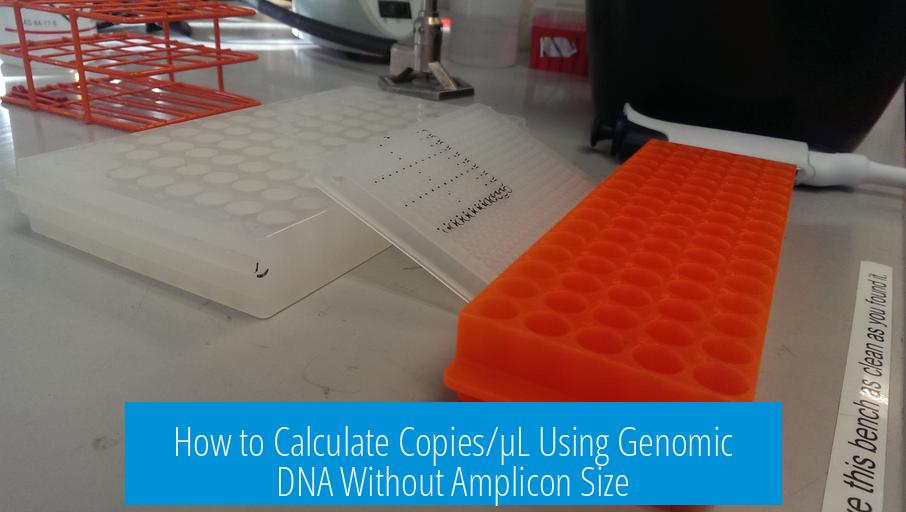 How to Calculate Copies/μL Using Genomic DNA Without Amplicon Size