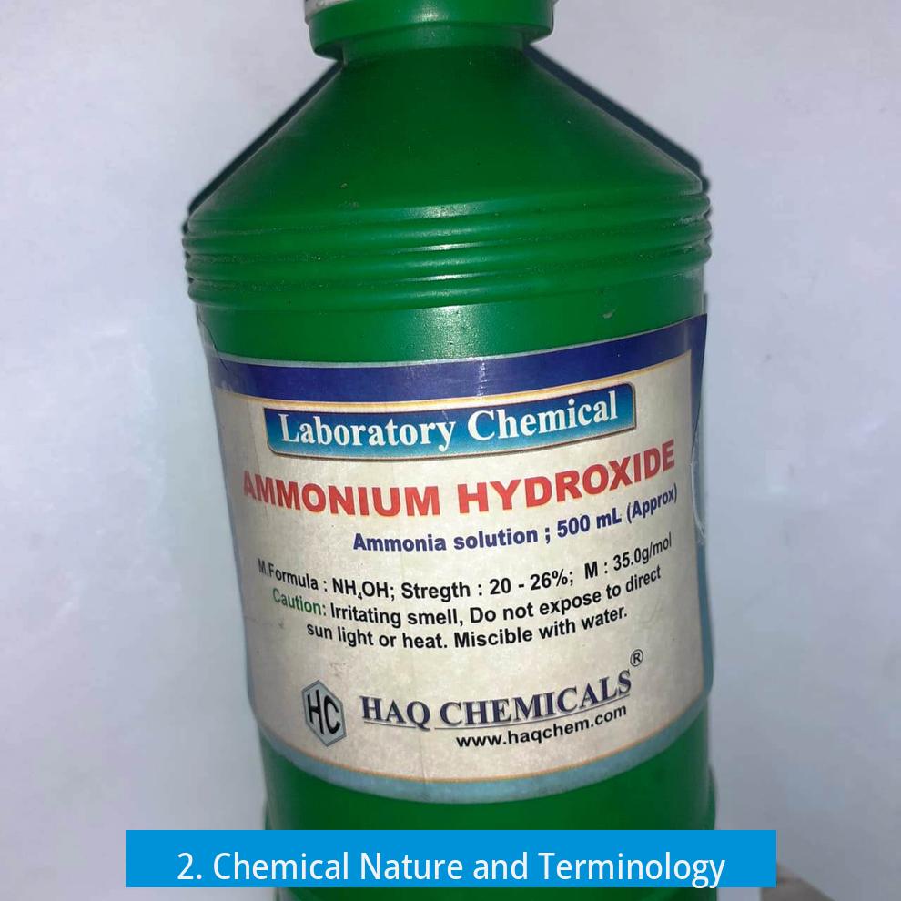2. Chemical Nature and Terminology