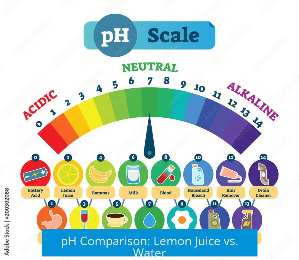 pH Comparison: Lemon Juice vs. Water