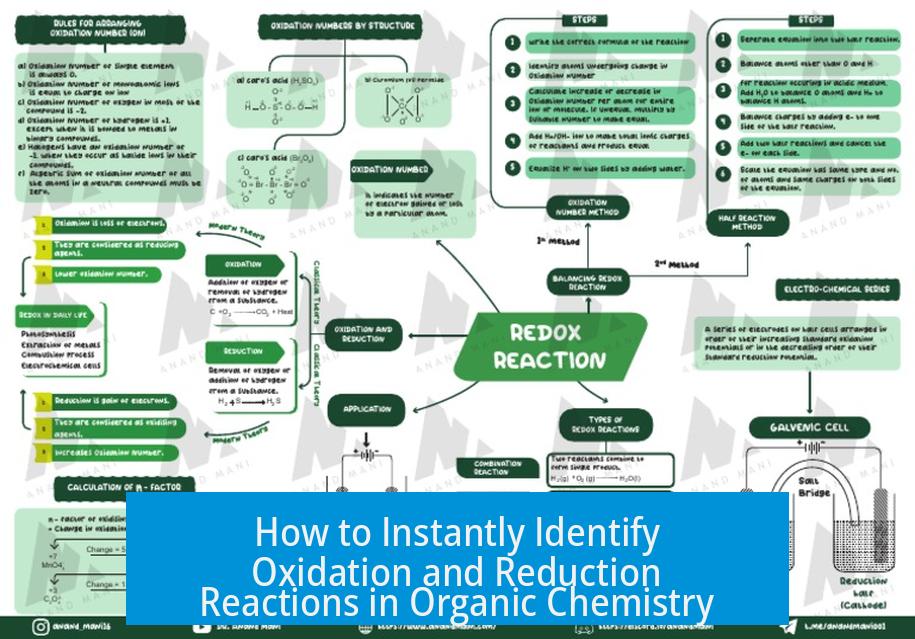 How to Instantly Identify Oxidation and Reduction Reactions in Organic Chemistry