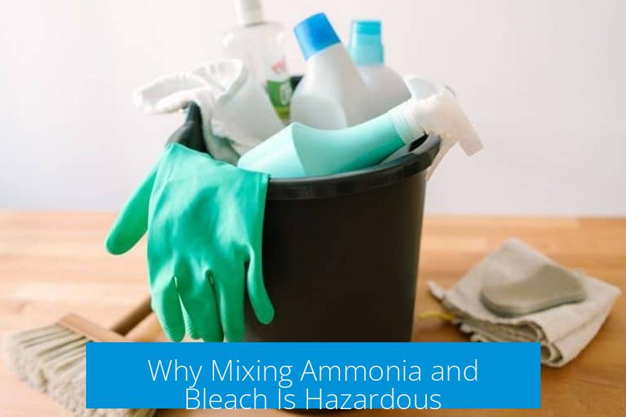 Why Mixing Ammonia and Bleach Is Hazardous