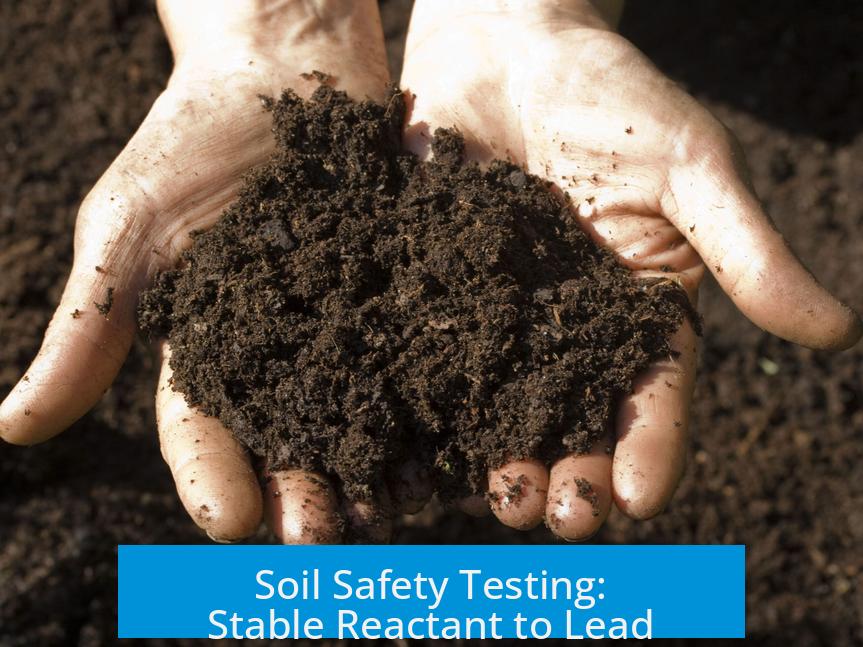 Soil Safety Testing: Stable Reactant to Lead