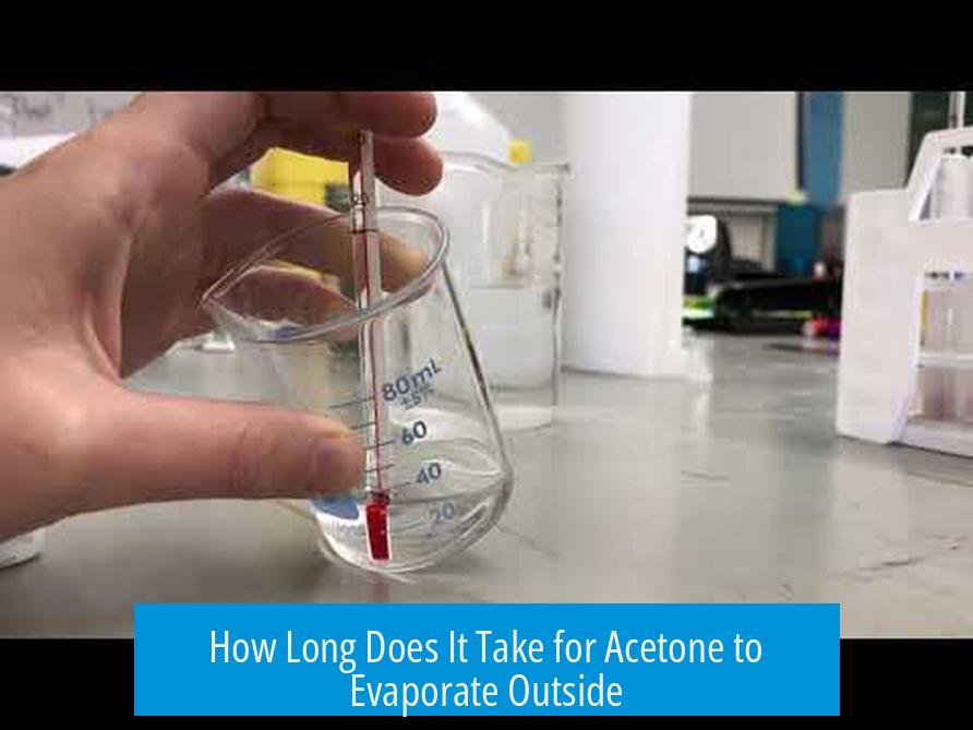 How Long Does It Take for Acetone to Evaporate Outside?
