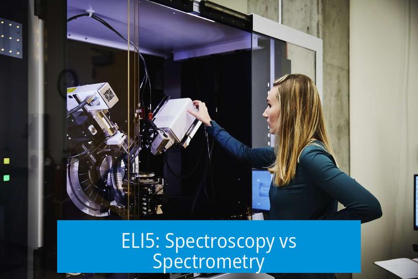 ELI5: Spectroscopy vs Spectrometry