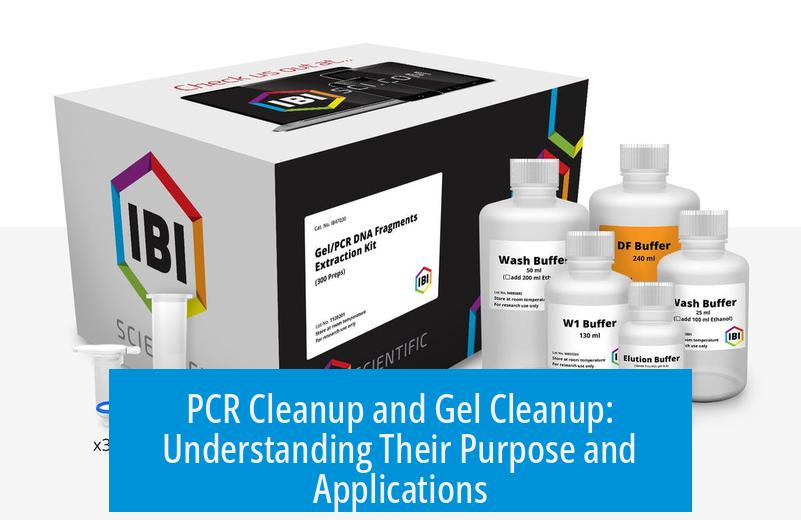 PCR Cleanup and Gel Cleanup: Understanding Their Purpose and Applications