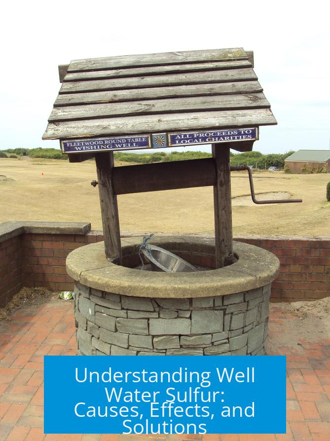 Understanding Well Water Sulfur: Causes, Effects, and Solutions