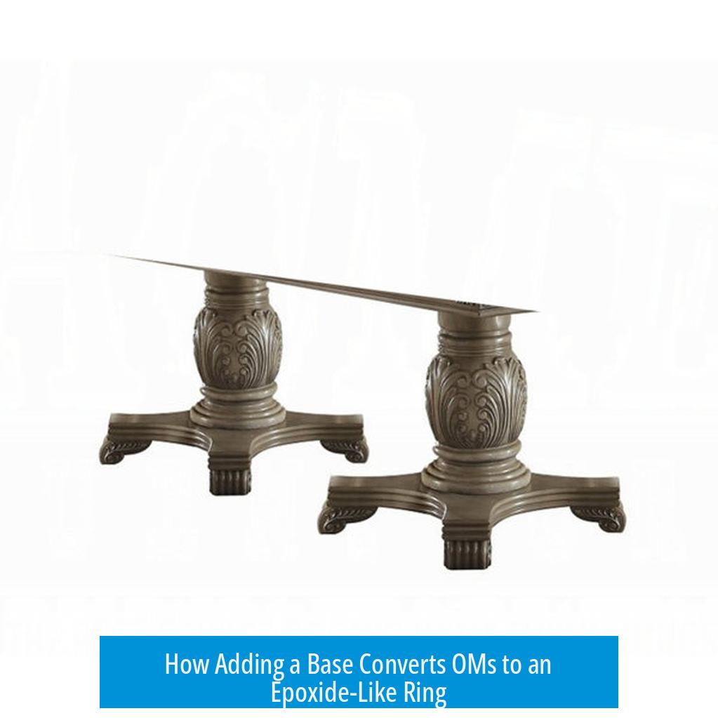 How Adding a Base Converts OMs to an Epoxide-Like Ring