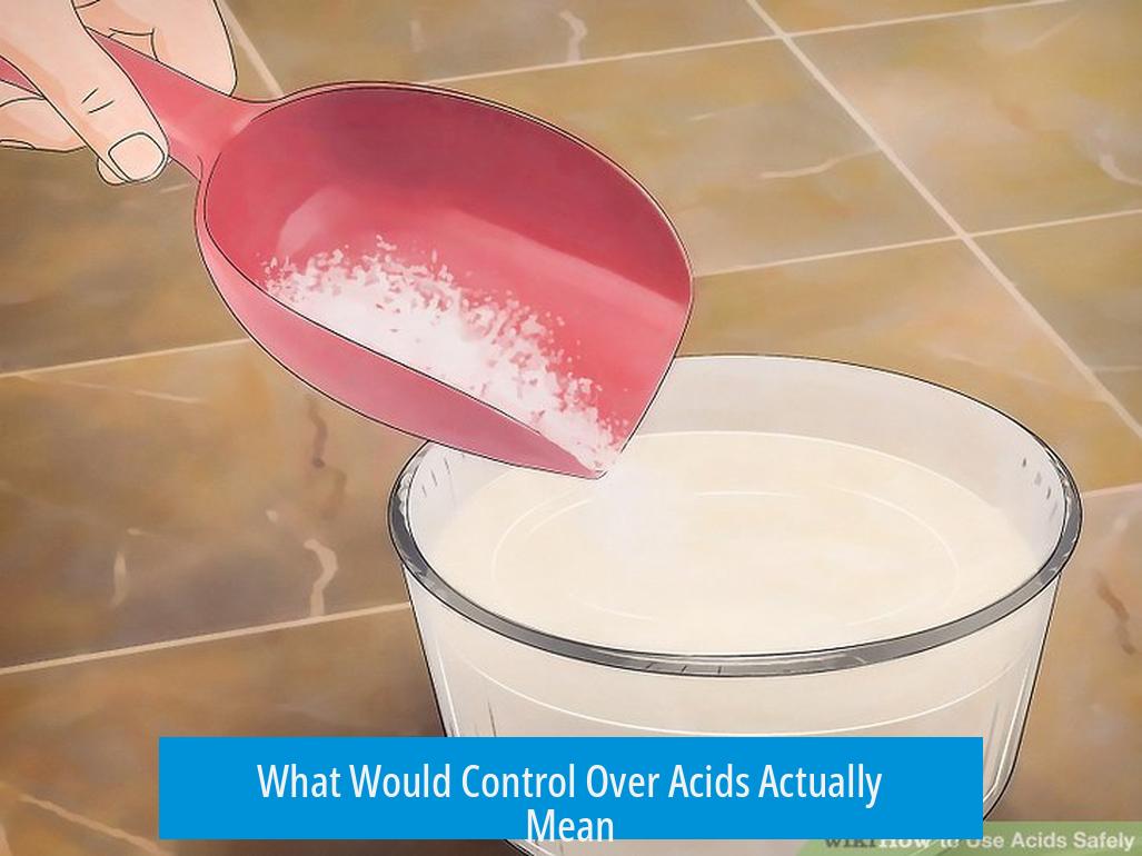 What Would Control Over Acids Actually Mean?