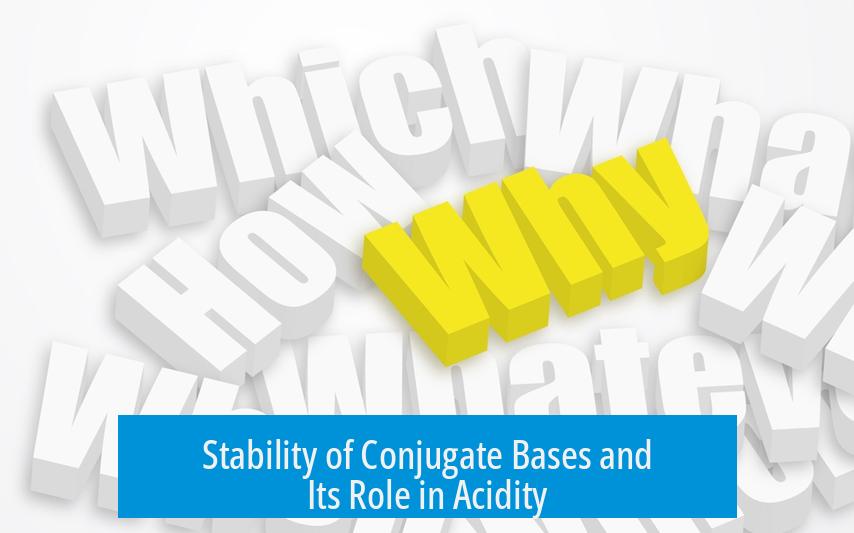 Stability of Conjugate Bases and Its Role in Acidity