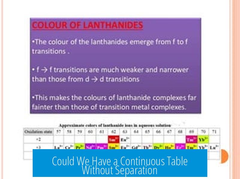 Could We Have a Continuous Table Without Separation?