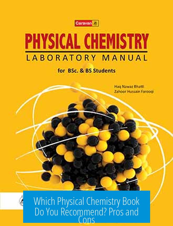 Which Physical Chemistry Book Do You Recommend? Pros and Cons