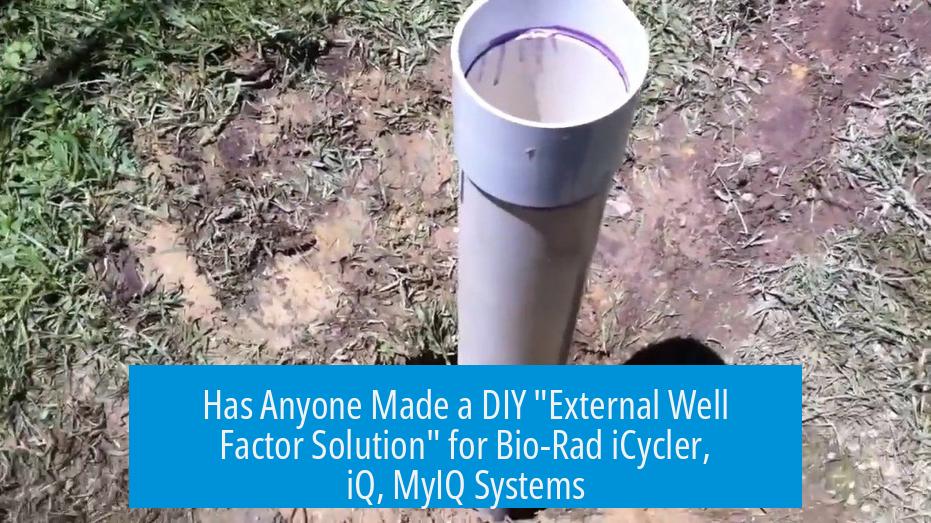 Has Anyone Made a DIY "External Well Factor Solution" for Bio-Rad iCycler, iQ, MyIQ Systems?