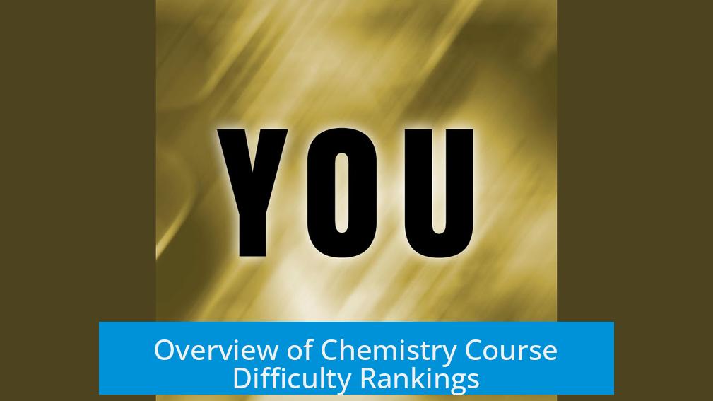 Overview of Chemistry Course Difficulty Rankings