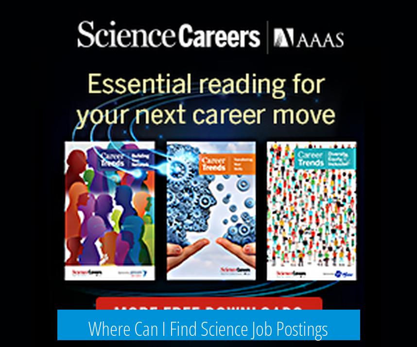 Where Can I Find Science Job Postings?
