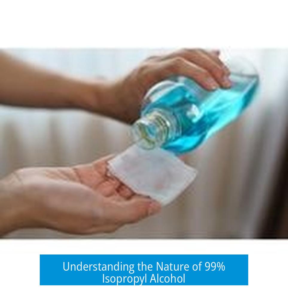 Understanding the Nature of 99% Isopropyl Alcohol