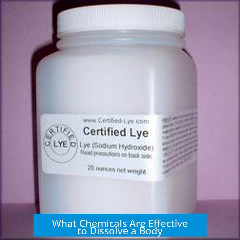 What Chemicals Are Effective to Dissolve a Body?