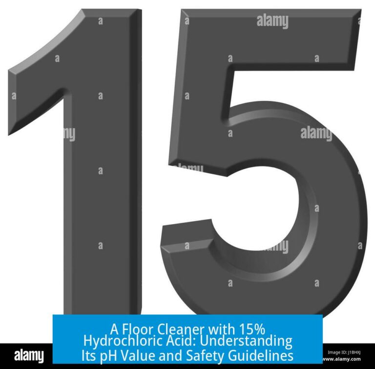A Floor Cleaner with 15% Hydrochloric Acid: Understanding Its pH Value and Safety Guidelines