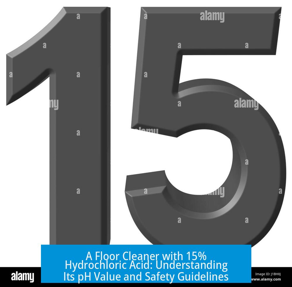 A Floor Cleaner with 15% Hydrochloric Acid: Understanding Its pH Value and Safety Guidelines