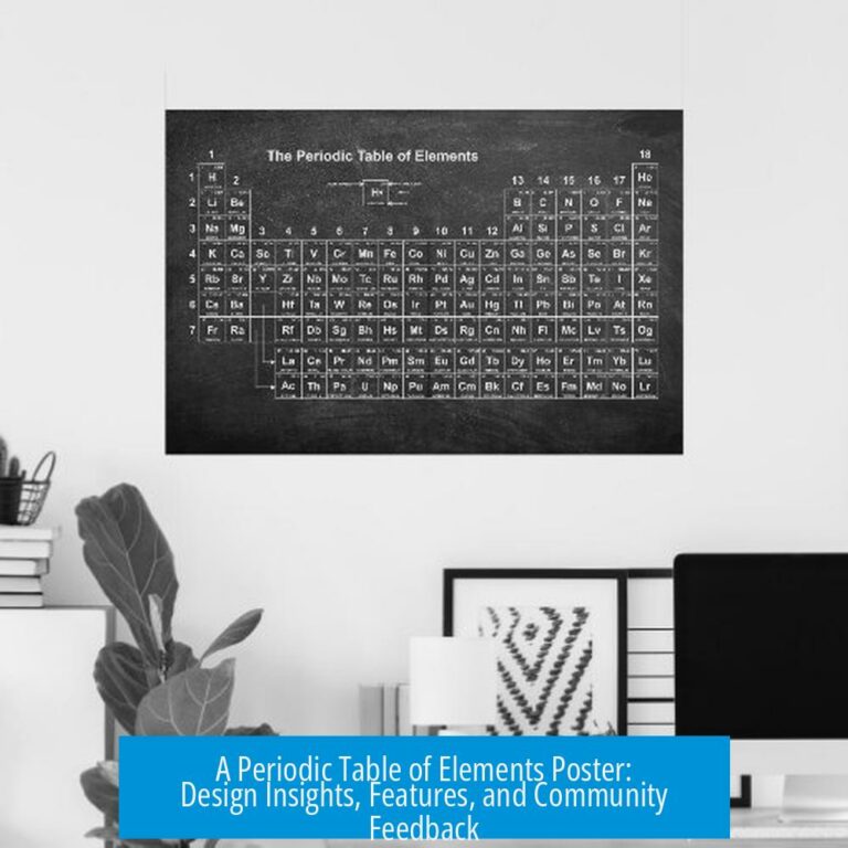 A Periodic Table of Elements Poster: Design Insights, Features, and Community Feedback