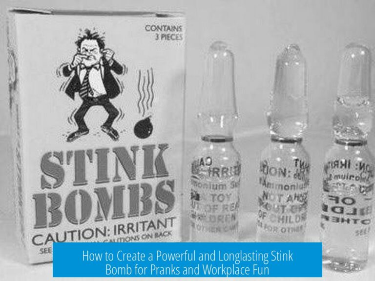 How to Create a Powerful and Longlasting Stink Bomb for Pranks and Workplace Fun
