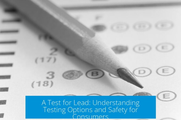 A Test for Lead: Understanding Testing Options and Safety for Consumers