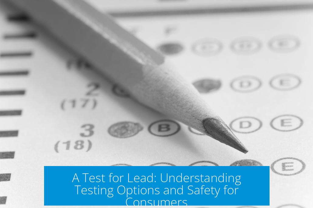 A Test for Lead: Understanding Testing Options and Safety for Consumers