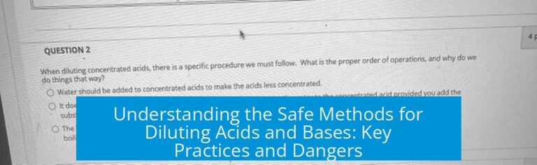 Understanding the Safe Methods for Diluting Acids and Bases: Key Practices and Dangers