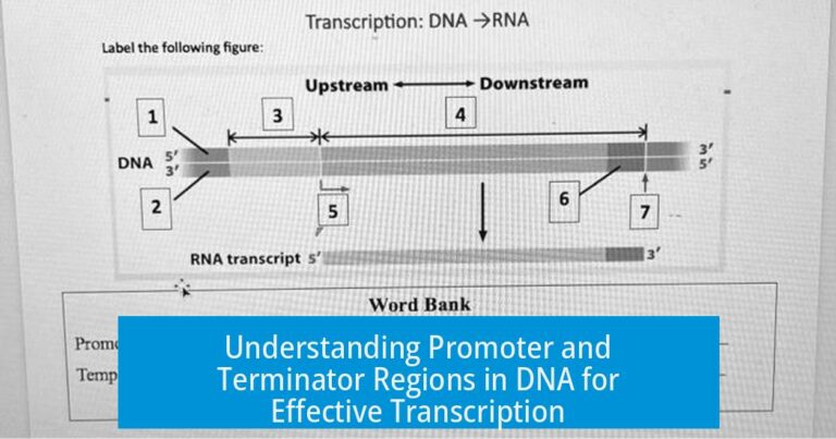 Understanding Promoter and Terminator Regions in DNA for Effective Transcription