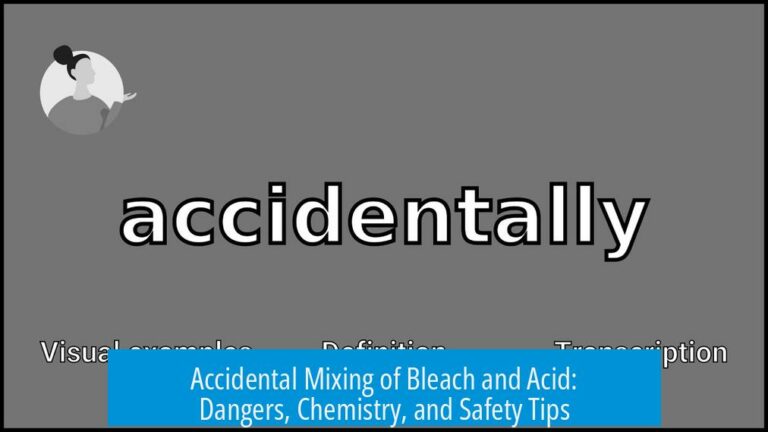 Accidental Mixing of Bleach and Acid: Dangers, Chemistry, and Safety Tips
