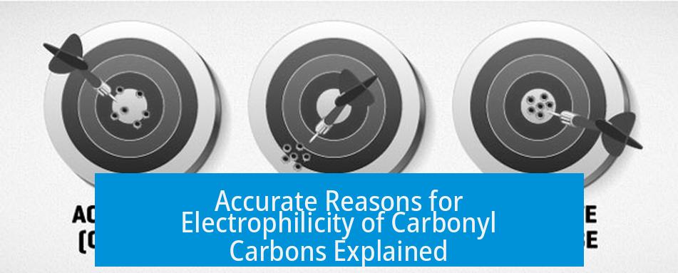 Accurate Reasons for Electrophilicity of Carbonyl Carbons Explained