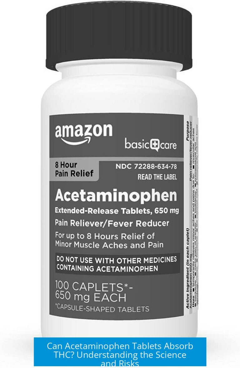 Can Acetaminophen Tablets Absorb THC? Understanding the Science and Risks
