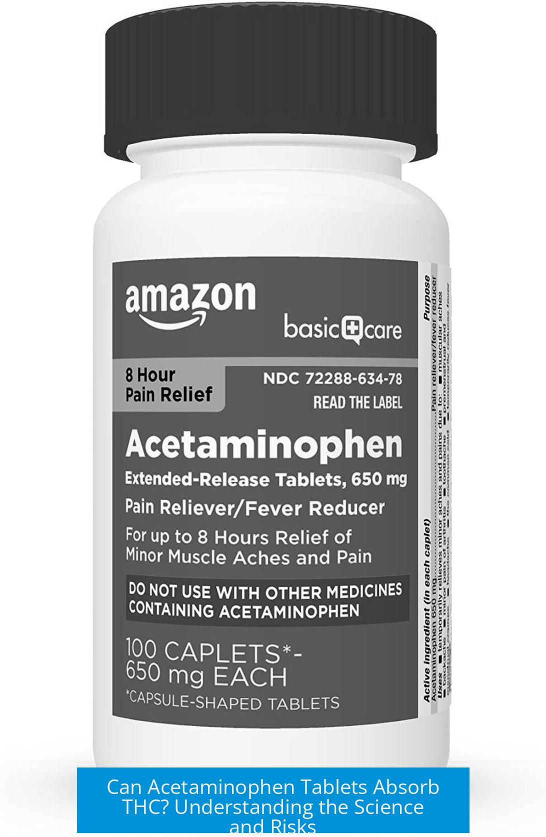 Can Acetaminophen Tablets Absorb THC? Understanding the Science and Risks