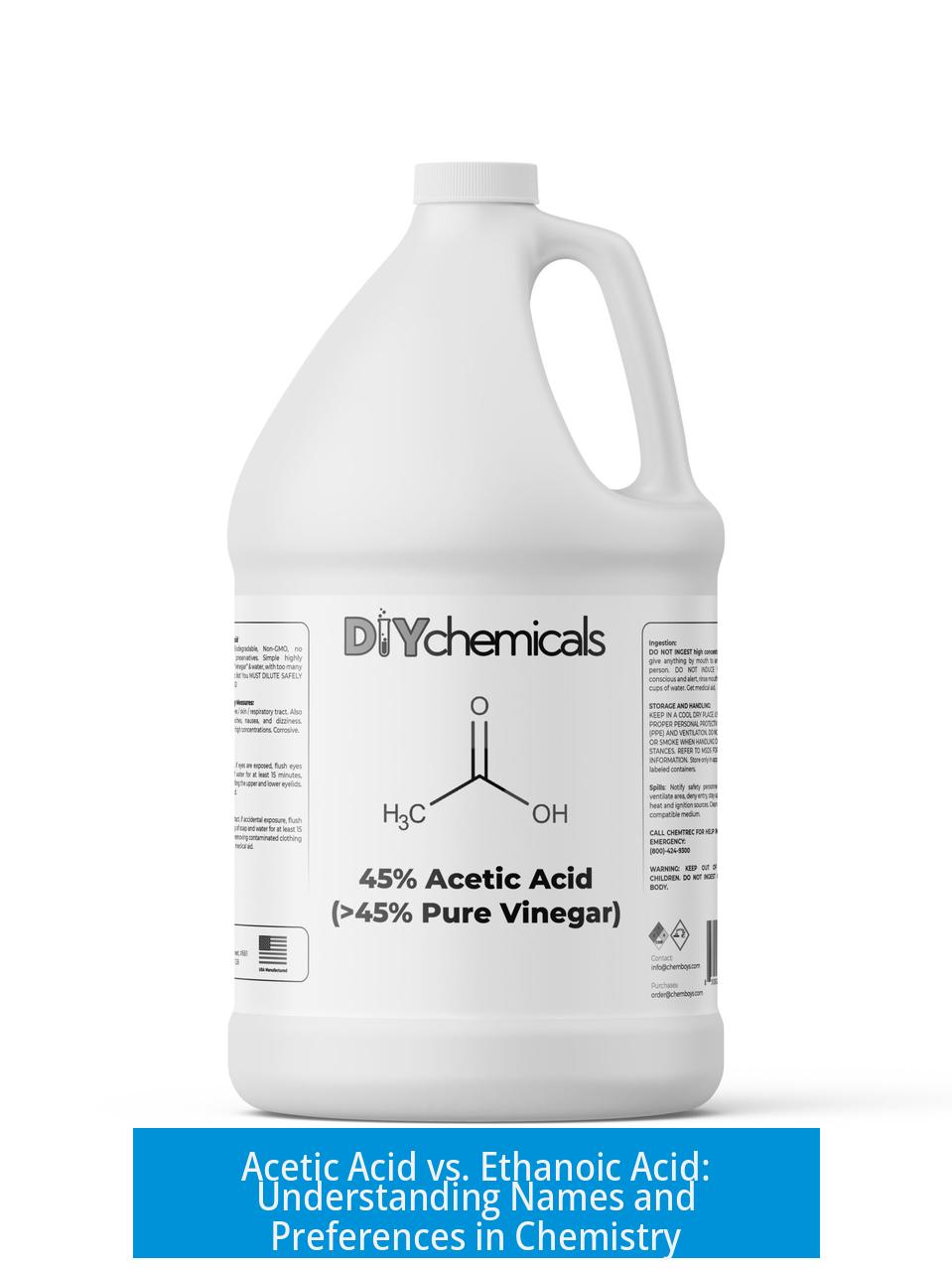 Acetic Acid vs. Ethanoic Acid: Understanding Names and Preferences in Chemistry