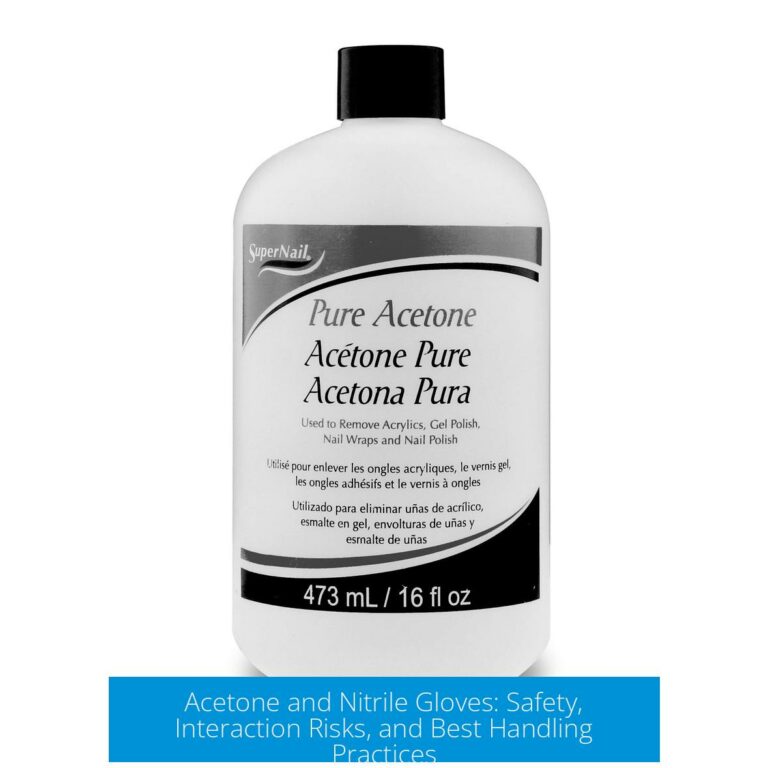 Acetone and Nitrile Gloves: Safety, Interaction Risks, and Best Handling Practices