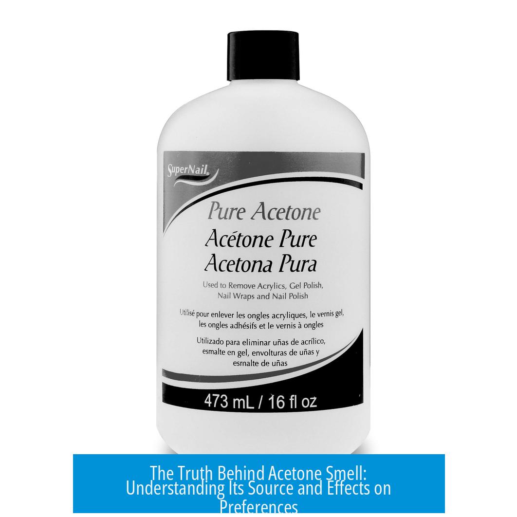 The Truth Behind Acetone Smell: Understanding Its Source and Effects on Preferences