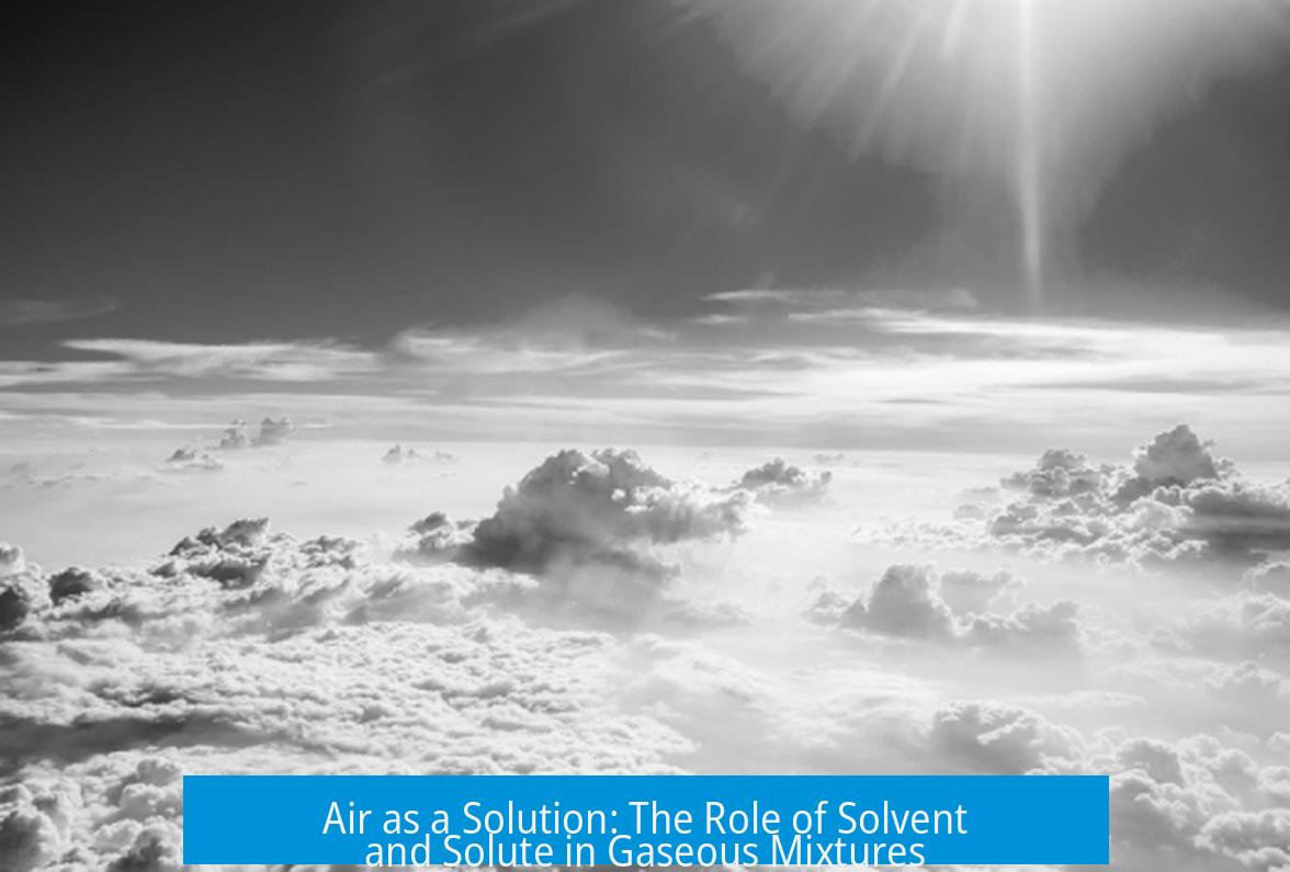 Air as a Solution: The Role of Solvent and Solute in Gaseous Mixtures