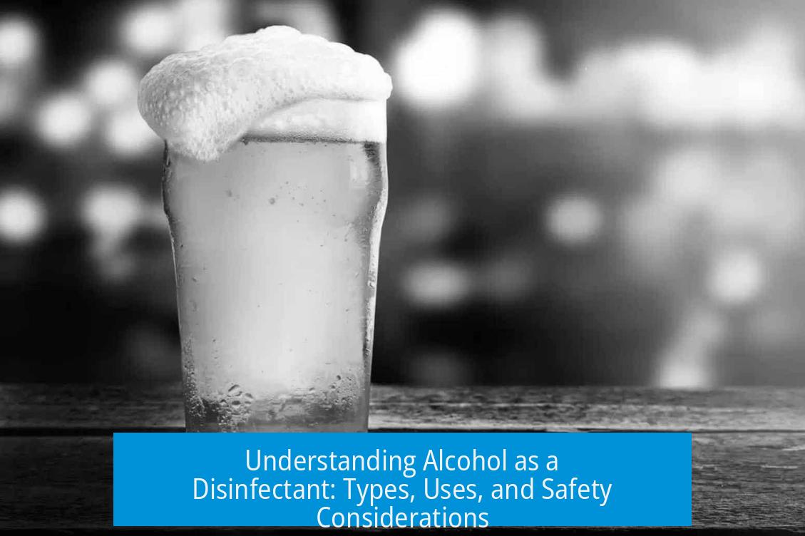 Understanding Alcohol as a Disinfectant: Types, Uses, and Safety Considerations