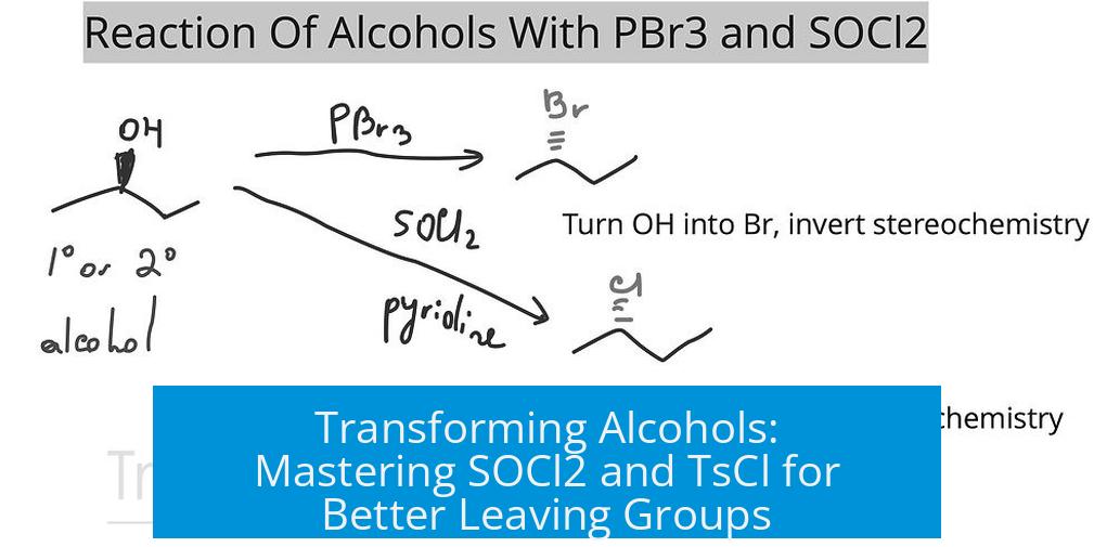 Transforming Alcohols: Mastering SOCl2 and TsCl for Better Leaving Groups