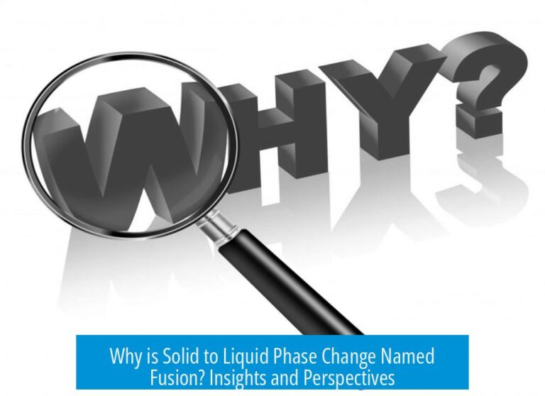 Why is Solid to Liquid Phase Change Named Fusion? Insights and Perspectives