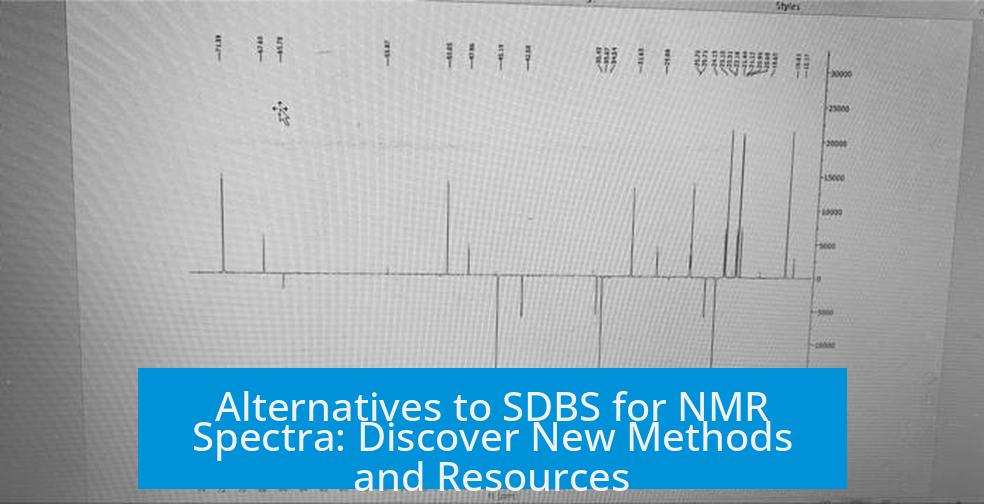Alternatives to SDBS for NMR Spectra: Discover New Methods and Resources