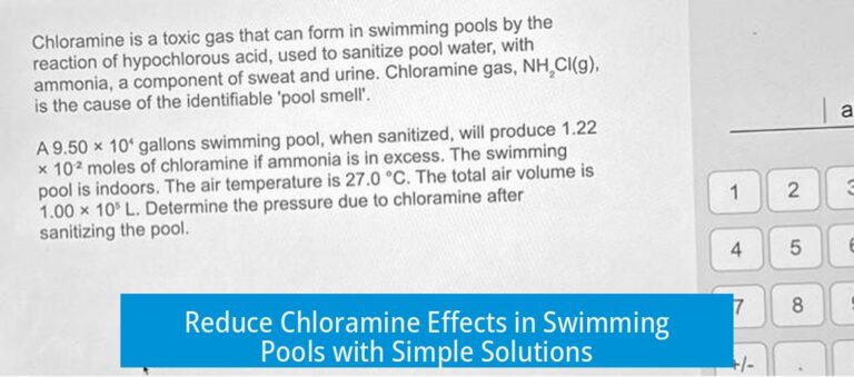 Reduce Chloramine Effects in Swimming Pools with Simple Solutions