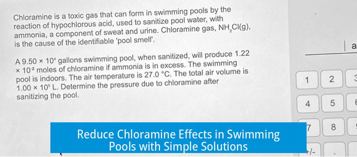 Reduce Chloramine Effects in Swimming Pools with Simple Solutions