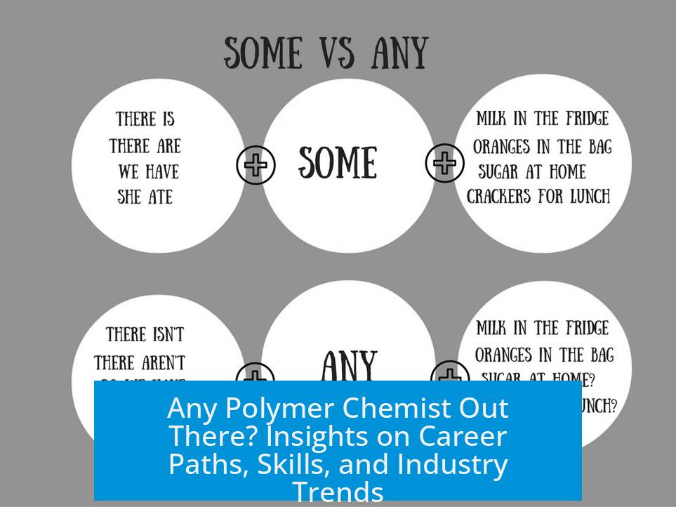 Any Polymer Chemist Out There? Insights on Career Paths, Skills, and Industry Trends