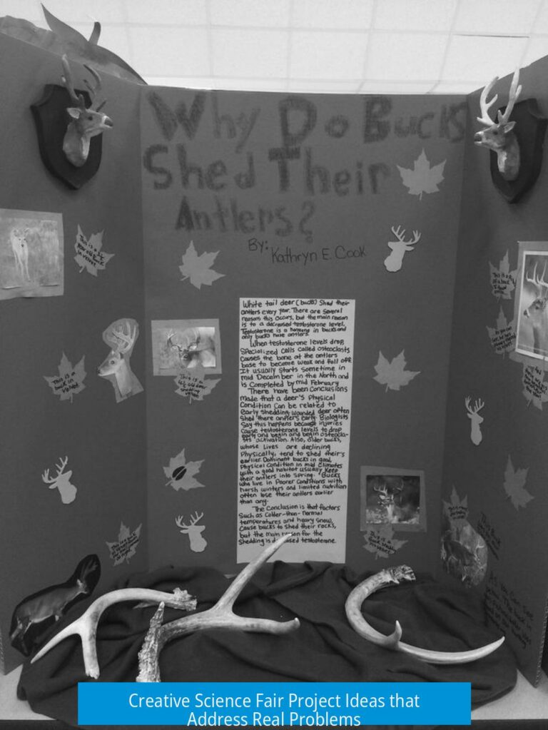 Creative Science Fair Project Ideas that Address Real Problems