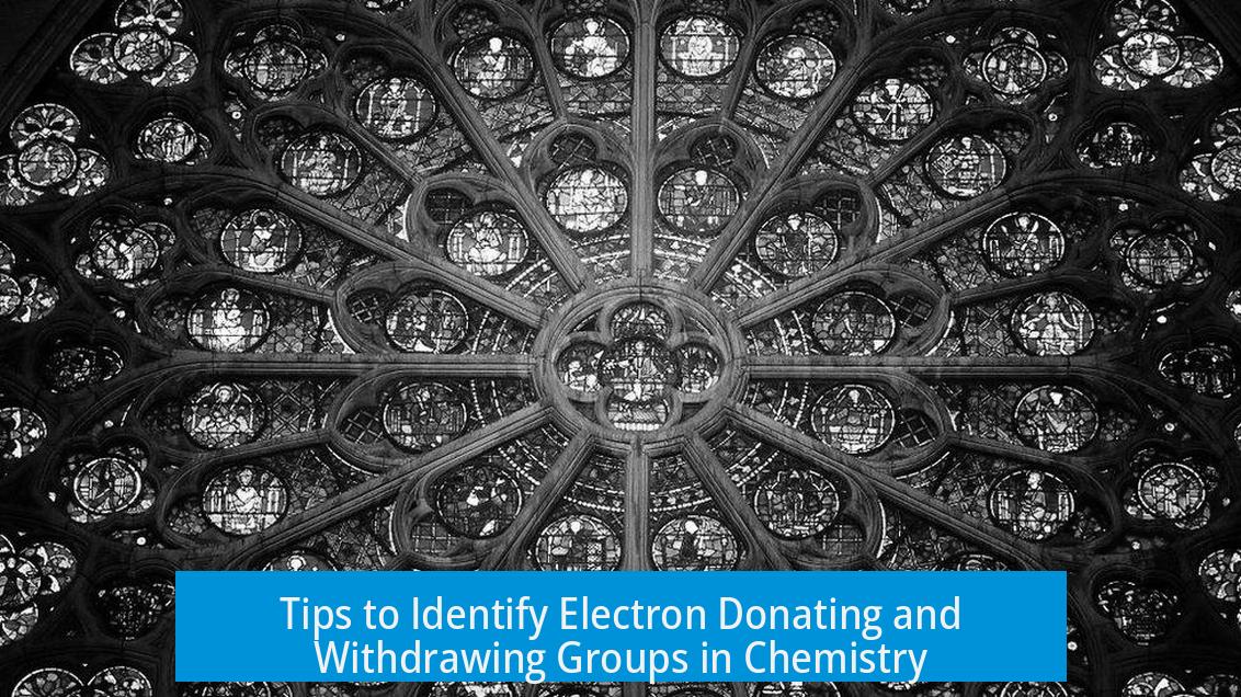 Tips to Identify Electron Donating and Withdrawing Groups in Chemistry