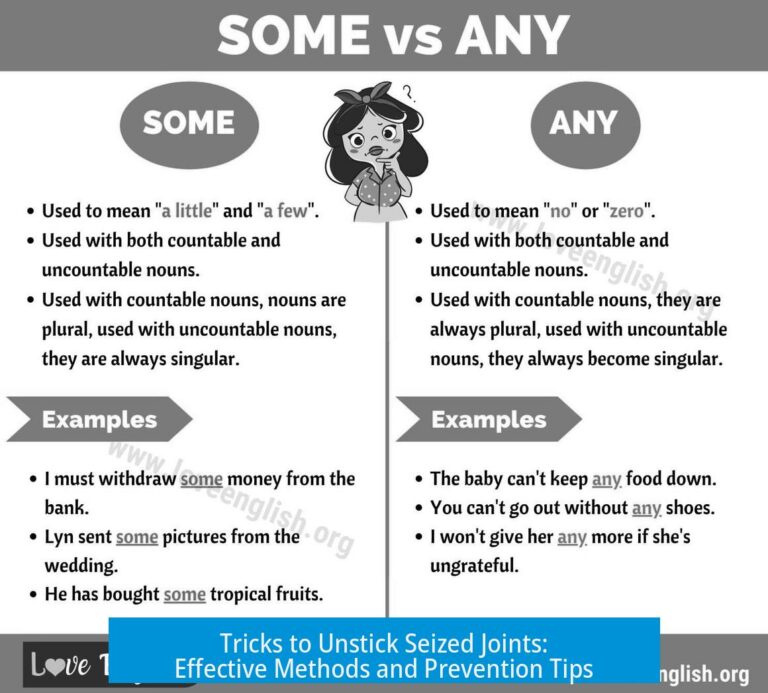 Tricks to Unstick Seized Joints: Effective Methods and Prevention Tips