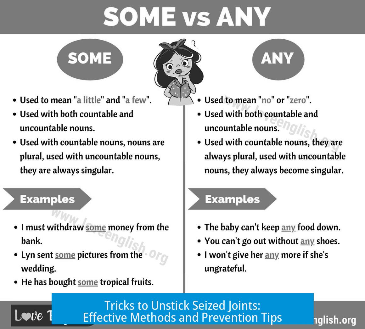Tricks to Unstick Seized Joints: Effective Methods and Prevention Tips