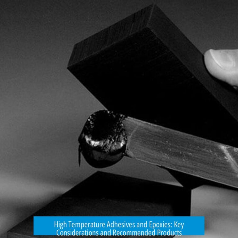High Temperature Adhesives and Epoxies: Key Considerations and Recommended Products