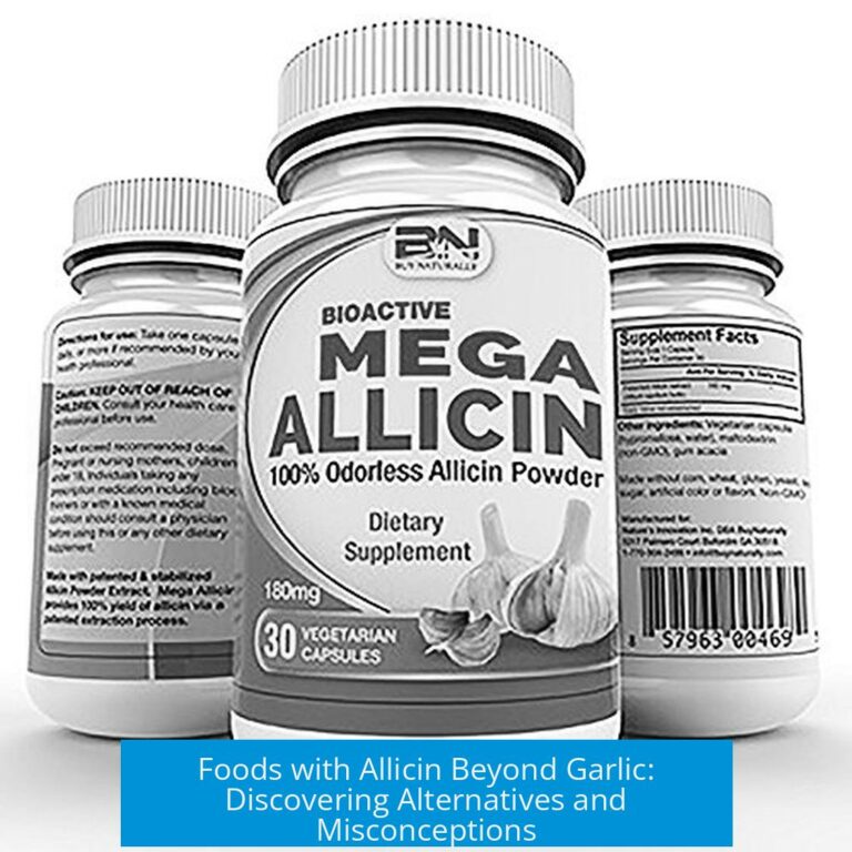 Foods with Allicin Beyond Garlic: Discovering Alternatives and Misconceptions